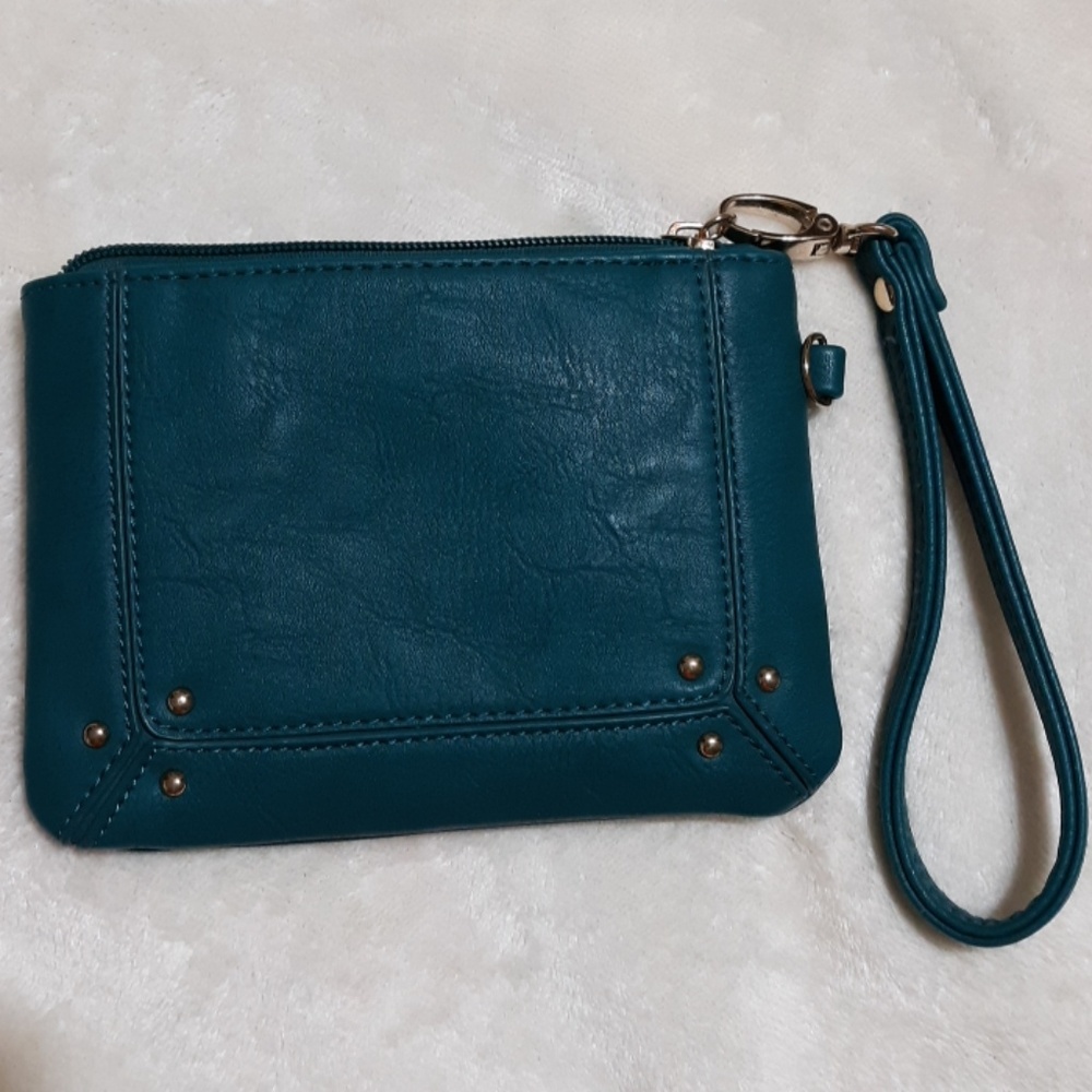 Charming Charlie Teal Clutch-Wristlet